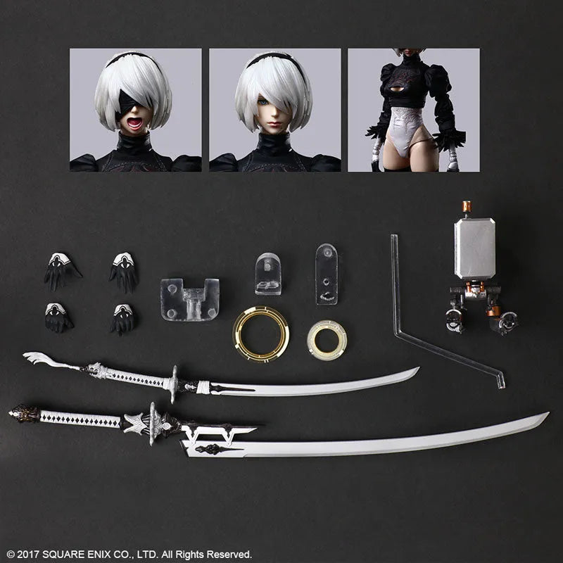 NieR: Automata - Pod 042 - YoRHa No. 2 Type B - Play Arts Kai - DX Edition - 2022 Re-release (Square Enix)ㅤ – Square Enix – ActionFigure Brasil