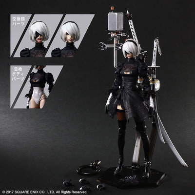 NieR: Automata - Pod 042 - YoRHa No. 2 Type B - Play Arts Kai - DX Edition - 2022 Re-release (Square Enix)ㅤ – Square Enix – ActionFigureBrasil — close