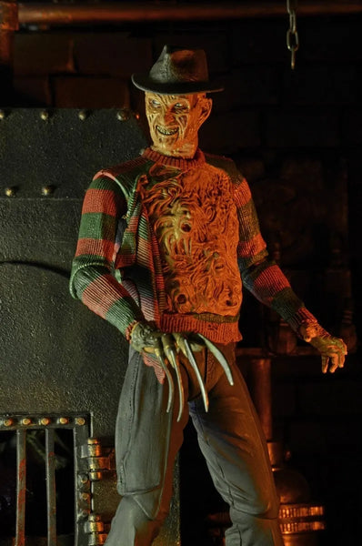 Nightmare on Elm Street 3 Dream Warriors - "Freddy Krueger" Ultimate 7 Inch Action Figureㅤ – Neca – ActionFigureBrasil — close