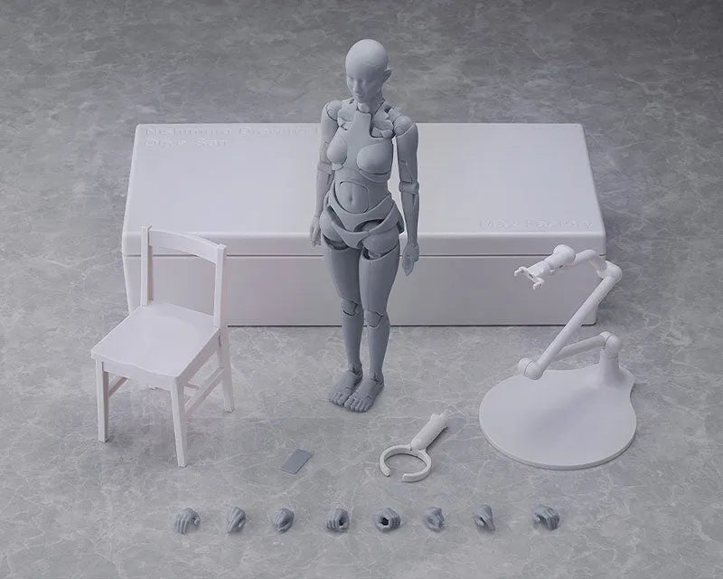 Nishimura Style Drawing Doll Olive - Gray (Good Smile Company, Max Factory)ㅤ – Max Factory – ActionFigureBrasil