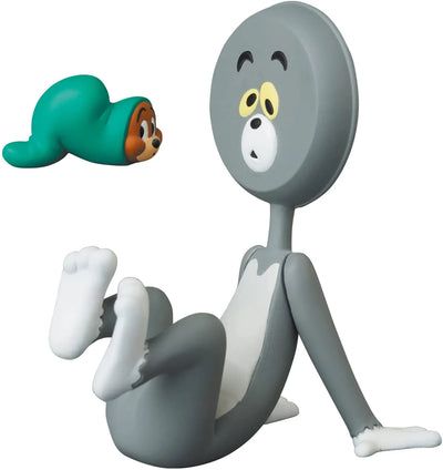 No.669 - UDF TOM and JERRY - SERIES 3 - TOM - Head in the shape of the pan - JERRY - In the Vinyl Hose (Medicom Toy)ㅤ – Medicom Toy – ActionFigureBrasil