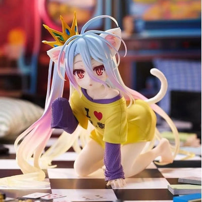 No Game No Life - Shiro - Desktop Cute - Nekomimi T-Shirt ver. (Taito)ㅤ – Taito – ActionFigure Brasil — ângulo diferente