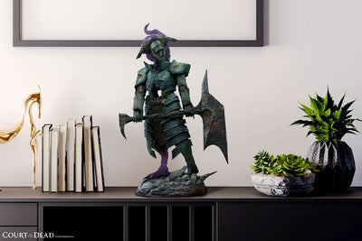 Oathbreaker Strÿfe: Fallen Mortis Knight - LIMITED EDITION: 500 – Sideshow Collectibles – ActionFigure Brasil — detalhe do produto