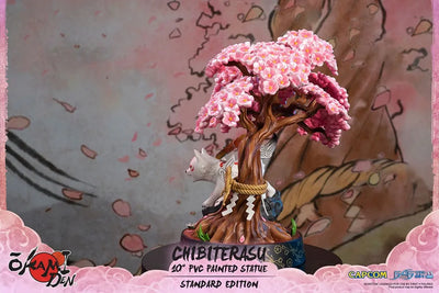 Okamiden: Chibiterasu Standard Edition – First 4 Figures – ActionFigure Brasil — com base expositora