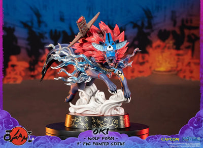 Oki (Wolf Form) – First 4 Figures – ActionFigure Brasil — com base expositora
