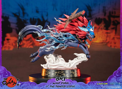 Oki (Wolf Form) – First 4 Figures – ActionFigure Brasil — com base expositora