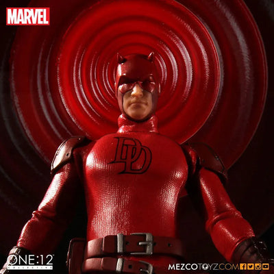 ONE:12 Collectible "Daredevil" Daredevil 1/12 Action Figureㅤ – Mezco – ActionFigureBrasil — close