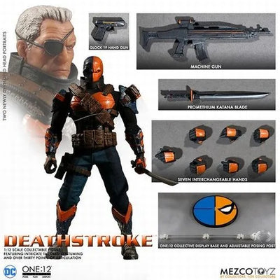 ONE:12 Collective - DC Comics: Deathstroke 1/12 Action Figureㅤ – Mezco – ActionFigureBrasil — iluminação de estúdio