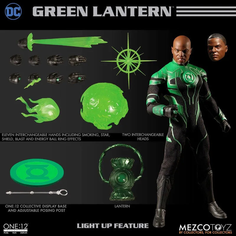 ONE:12 Collective / DC Comics: Green Lantern John Stewart 1/12 Action Figure(Provisional Pre-order)ㅤ – Mezco – ActionFigure Brasil