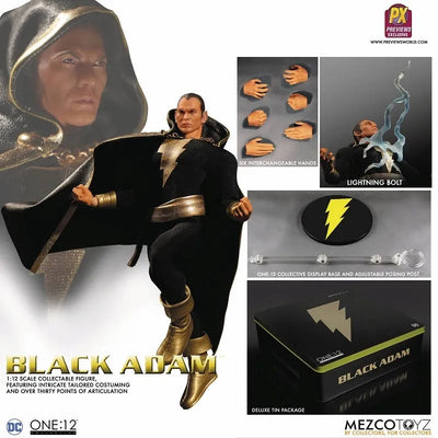 ONE:12 Collective - DC Comics: Preview Limited Black Adam 1/12 Action Figureㅤ – Mezco – ActionFigure Brasil — ângulo diferente