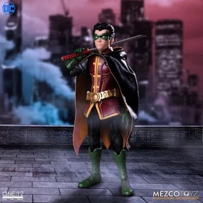 ONE:12 Collective - DC Comics - Robin Damien Wayne - 1/12 (MezcoToyz)ㅤ – Mezco Toyz – ActionFigureBrasil — ângulo diferente