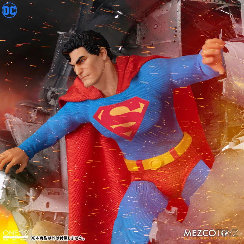 ONE:12 Collective / DC Comics: Superman 1/12 Action Figure Man of Steel Editionㅤ – Mezco – ActionFigureBrasil