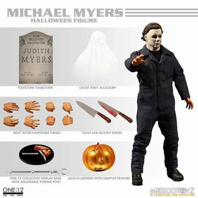 ONE:12 Collective - Halloween: Michael Myers 1/12 Action Figureㅤ – Mezco – ActionFigureBrasil — acessórios