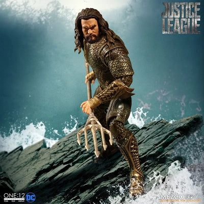 ONE:12 Collective - Justice League: Aquaman 1/12 Action Figureㅤ – Mezco – ActionFigureBrasil — detalhe do produto