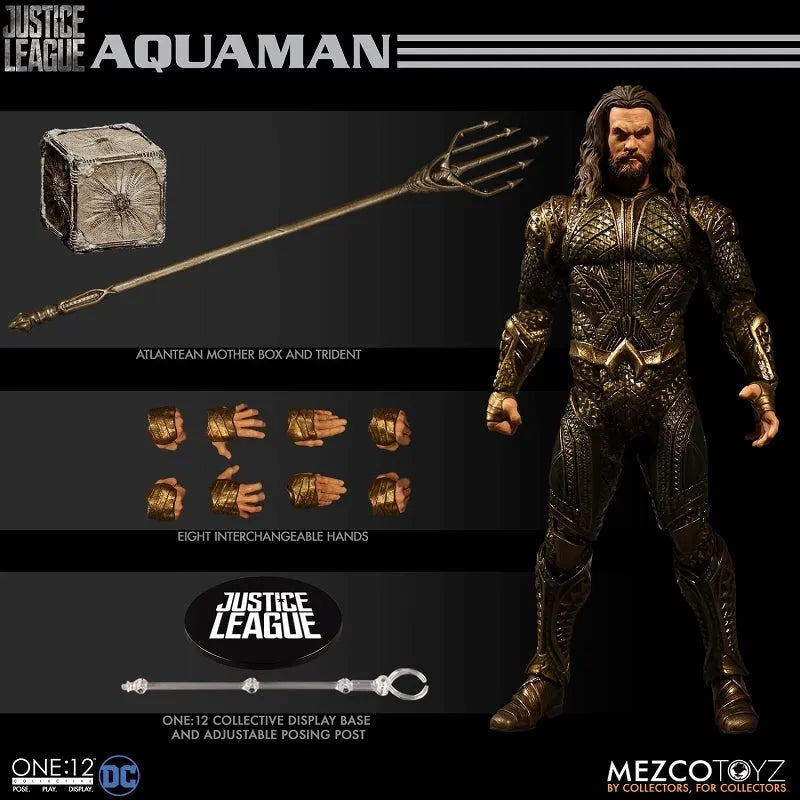 ONE:12 Collective - Justice League: Aquaman 1/12 Action Figureㅤ – Mezco – ActionFigure Brasil