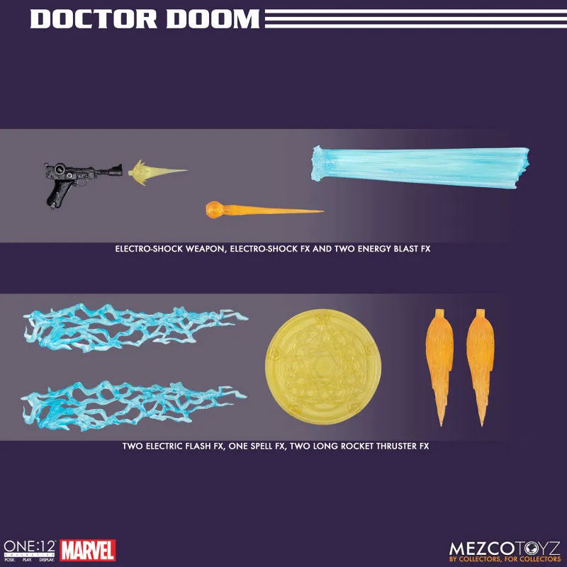 ONE:12 Collective / Marvel Comics: Dr. Doom 1/12 Action Figureㅤ – Mezco – ActionFigureBrasil