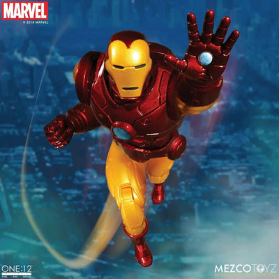 ONE:12 Collective - Marvel Comics: Iron Man 1/12 Action Figureㅤ – Mezco – ActionFigureBrasil — ângulo diferente