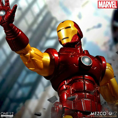 ONE:12 Collective - Marvel Comics: Iron Man 1/12 Action Figureㅤ – Mezco – ActionFigureBrasil — embalagem