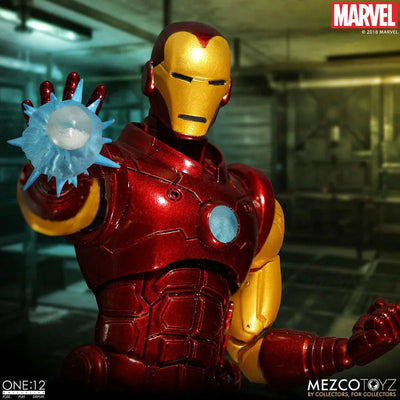 ONE:12 Collective - Marvel Comics: Iron Man 1/12 Action Figureㅤ – Mezco – ActionFigureBrasil — iluminação de estúdio
