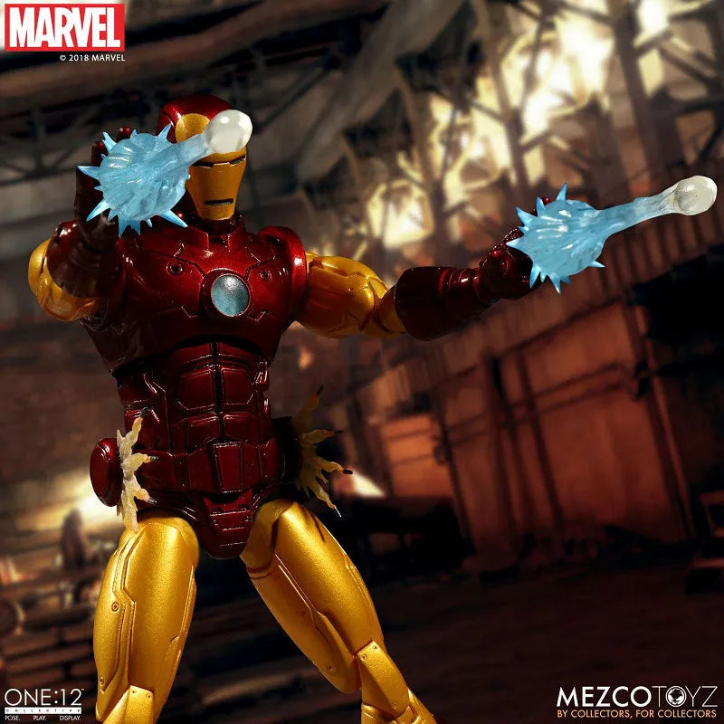 ONE:12 Collective - Marvel Comics: Iron Man 1/12 Action Figureㅤ – Mezco – ActionFigure Brasil