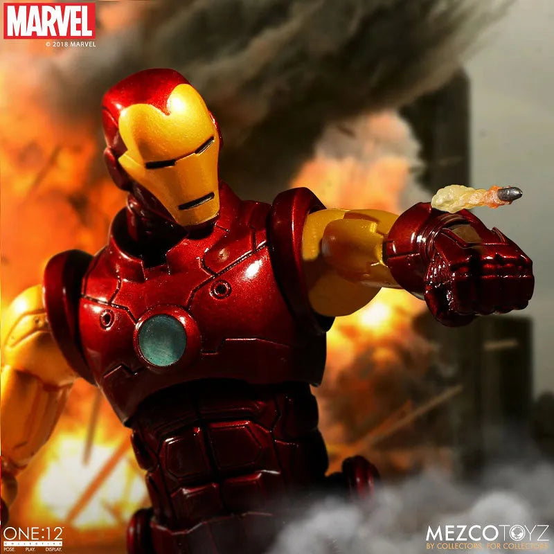 ONE:12 Collective - Marvel Comics: Iron Man 1/12 Action Figureㅤ – Mezco – ActionFigure Brasil