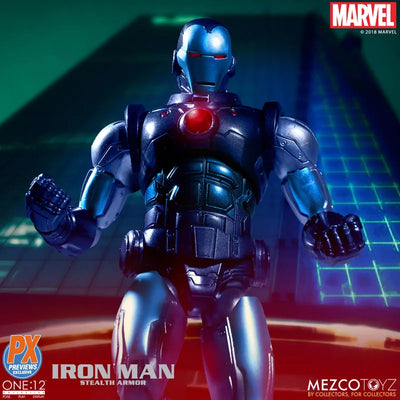 ONE:12 Collective / Marvel Comics: Preview Exclusive Stealth Iron Man 1/12 Action Figureㅤ – Mezco – ActionFigureBrasil — detalhe do produto