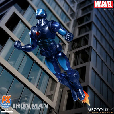 ONE:12 Collective / Marvel Comics: Preview Exclusive Stealth Iron Man 1/12 Action Figureㅤ – Mezco – ActionFigureBrasil — close