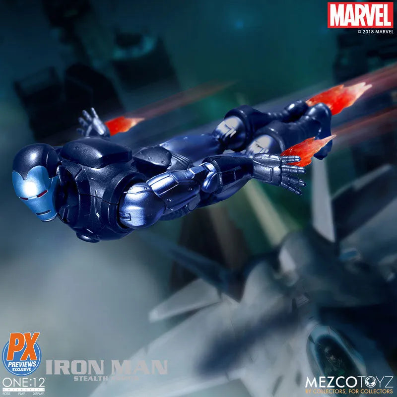 ONE:12 Collective / Marvel Comics: Preview Exclusive Stealth Iron Man 1/12 Action Figureㅤ – Mezco – ActionFigureBrasil