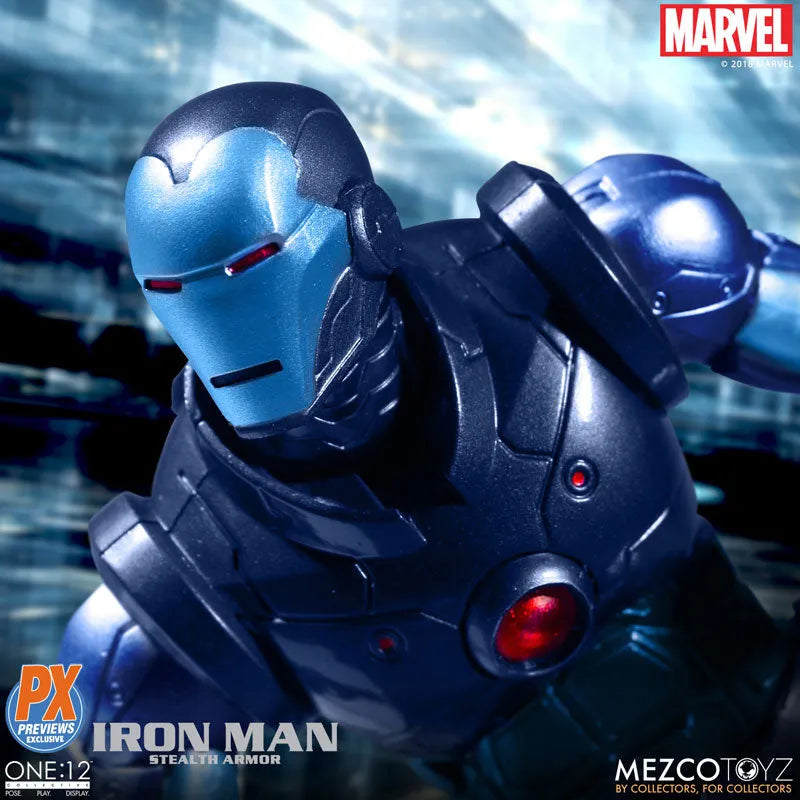 ONE:12 Collective / Marvel Comics: Preview Exclusive Stealth Iron Man 1/12 Action Figureㅤ – Mezco – ActionFigureBrasil