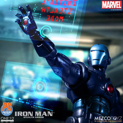 ONE:12 Collective / Marvel Comics: Preview Exclusive Stealth Iron Man 1/12 Action Figureㅤ – Mezco – ActionFigureBrasil — iluminação de estúdio