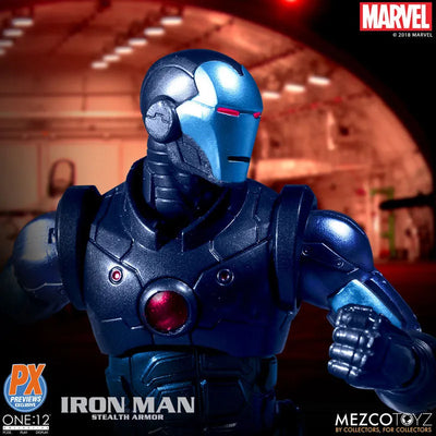 ONE:12 Collective / Marvel Comics: Preview Exclusive Stealth Iron Man 1/12 Action Figureㅤ – Mezco – ActionFigureBrasil — close