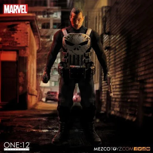 ONE:12 Collective Marvel Universe Punisher 1/12 Action Figureㅤ – Mezco – ActionFigure Brasil