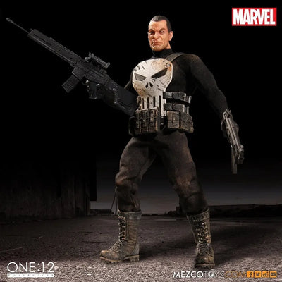 ONE:12 Collective Marvel Universe Punisher 1/12 Action Figureㅤ – Mezco – ActionFigureBrasil — ângulo diferente