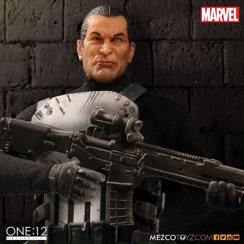 ONE:12 Collective Marvel Universe Punisher 1/12 Action Figureㅤ – Mezco – ActionFigure Brasil
