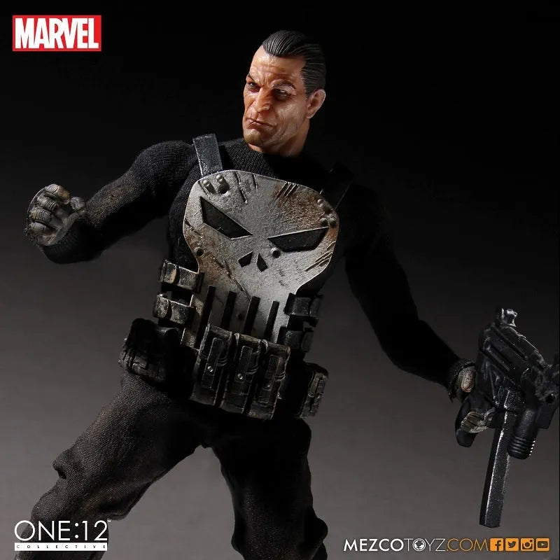 ONE:12 Collective Marvel Universe Punisher 1/12 Action Figureㅤ – Mezco – ActionFigure Brasil