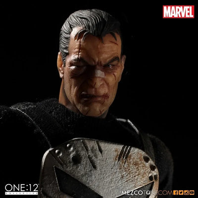 ONE:12 Collective Marvel Universe Punisher 1/12 Action Figureㅤ – Mezco – ActionFigureBrasil — ângulo diferente