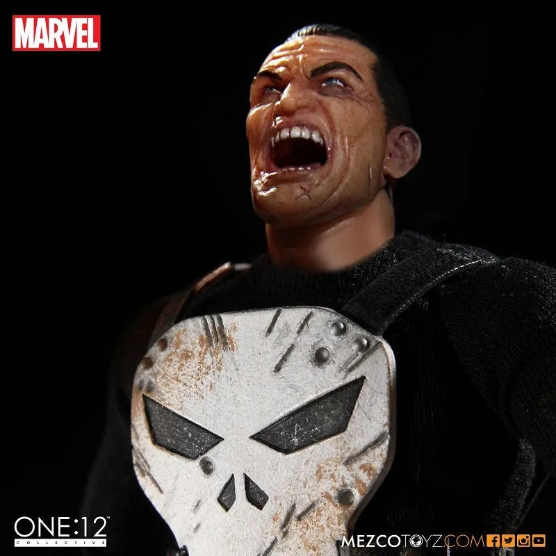 ONE:12 Collective Marvel Universe Punisher 1/12 Action Figureㅤ – Mezco – ActionFigure Brasil