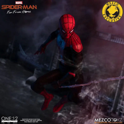 ONE:12 Collective / Spider-Man: Far From Home: Spider-Man 1/12 Action Figure DLX verㅤ – Mezco – ActionFigureBrasil — ângulo diferente