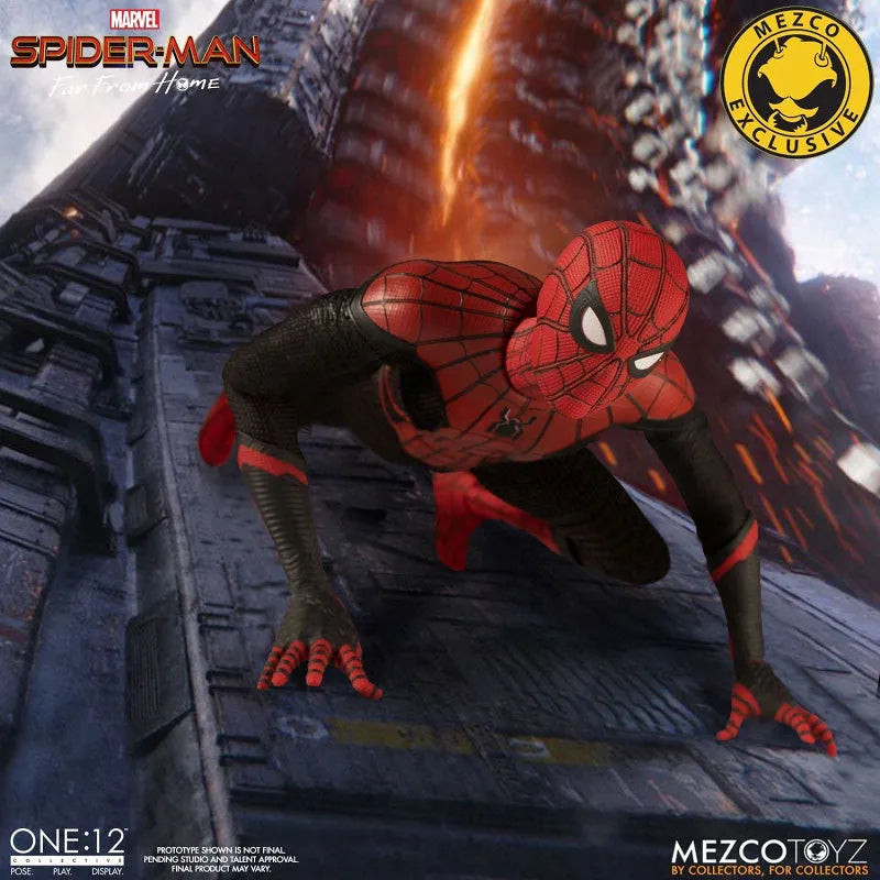 ONE:12 Collective / Spider-Man: Far From Home: Spider-Man 1/12 Action Figure DLX verㅤ – Mezco – ActionFigureBrasil