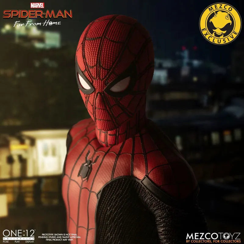 ONE:12 Collective / Spider-Man: Far From Home: Spider-Man 1/12 Action Figure DLX verㅤ – Mezco – ActionFigureBrasil