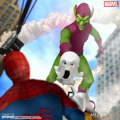 ONE:12 Collective / The Amazing Spider-Man: Green Goblin 1/12 Action Figure DX Editionㅤ – Mezco – ActionFigureBrasil — detalhe do produto