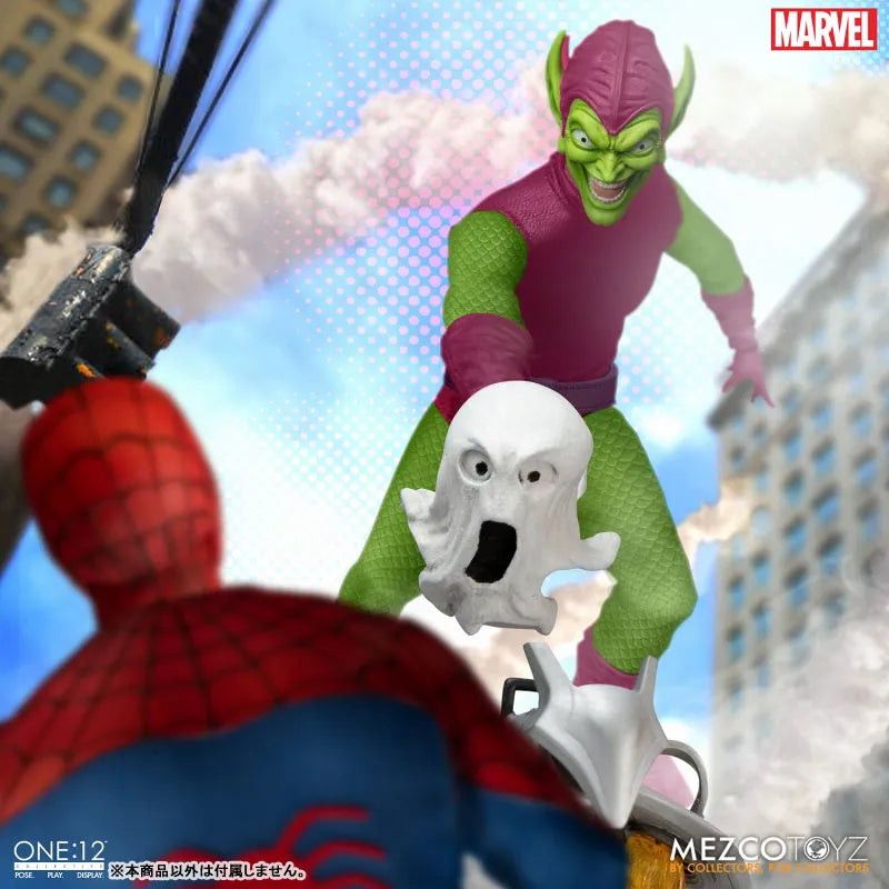 ONE:12 Collective / The Amazing Spider-Man: Green Goblin 1/12 Action Figure DX Editionㅤ – Mezco – ActionFigure Brasil