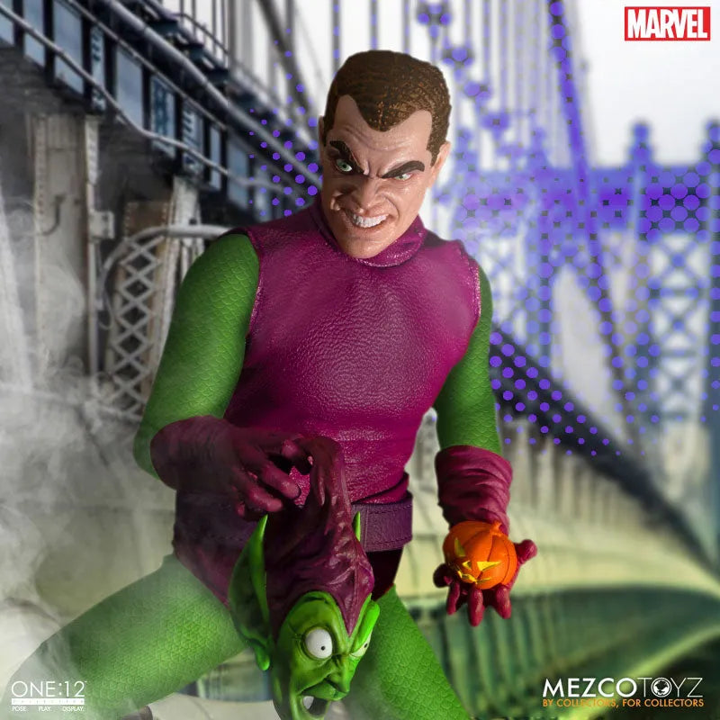 ONE:12 Collective / The Amazing Spider-Man: Green Goblin 1/12 Action Figure DX Editionㅤ – Mezco – ActionFigure Brasil