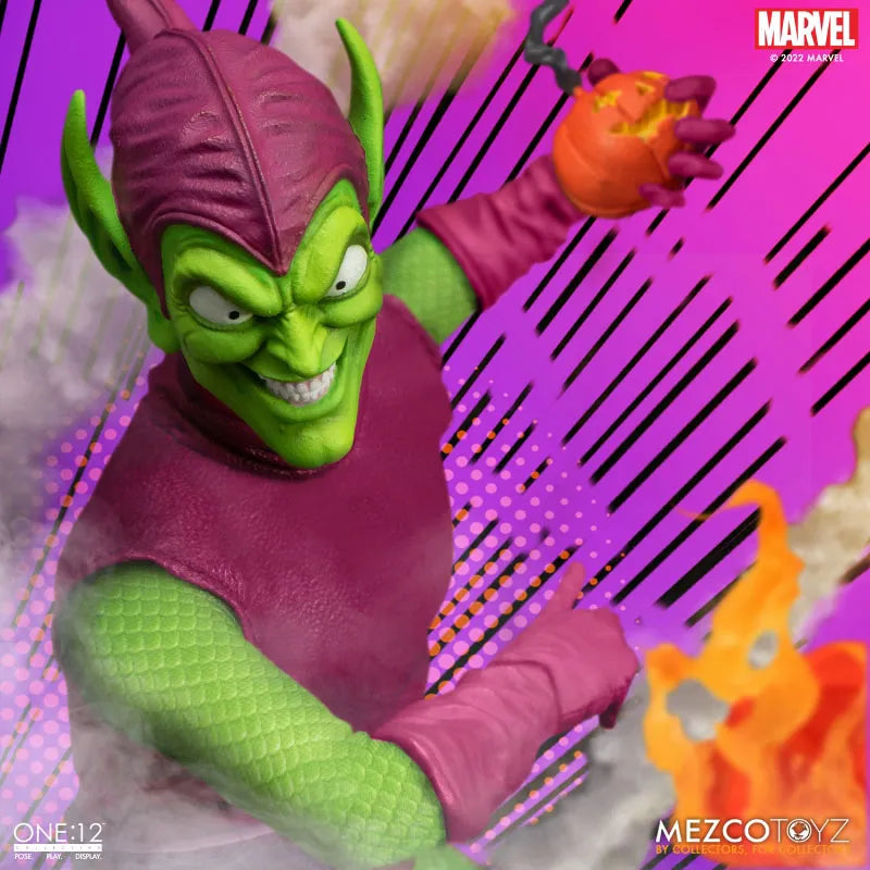 ONE:12 Collective / The Amazing Spider-Man: Green Goblin 1/12 Action Figure DX Editionㅤ – Mezco – ActionFigure Brasil