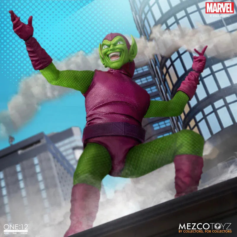 ONE:12 Collective / The Amazing Spider-Man: Green Goblin 1/12 Action Figure DX Editionㅤ – Mezco – ActionFigure Brasil