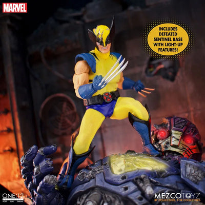 ONE:12 Collective Wolverine with Sentinel 1/12 Figure DX Steel Box Editionㅤ – Mezco – ActionFigureBrasil