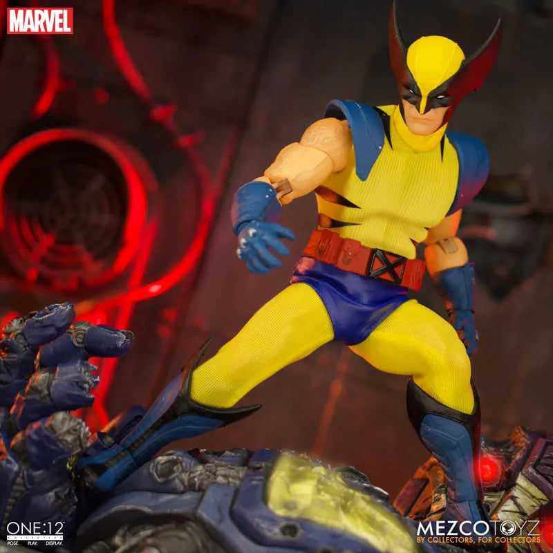 ONE:12 Collective Wolverine with Sentinel 1/12 Figure DX Steel Box Editionㅤ – Mezco – ActionFigureBrasil