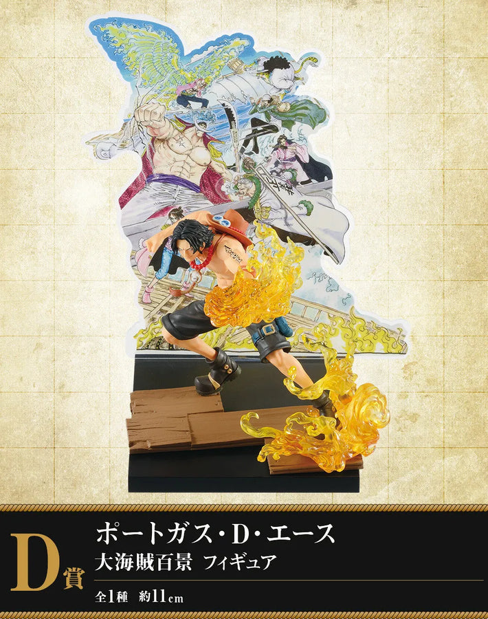 One Piece - Aokiji - Edward Newgate - Izou - Marco - Portgas D. Ace - Rob Lucci - Smoker - Tashigi - Ichiban Kuji One Piece WT100 Memorial Eiichiro Oda Draws 100 Great Pirates - D Prize (Bandai Spirits)ㅤ – Bandai Spirits – ActionFigure Brasil