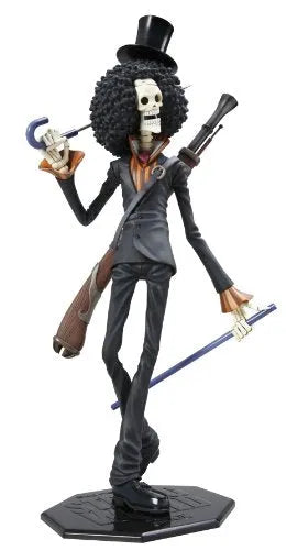 One Piece - Brook - Portrait Of Pirates Strong Edition - Excellent Model - 1/8ㅤ – MegaHouse – ActionFigureBrasil — ângulo diferente