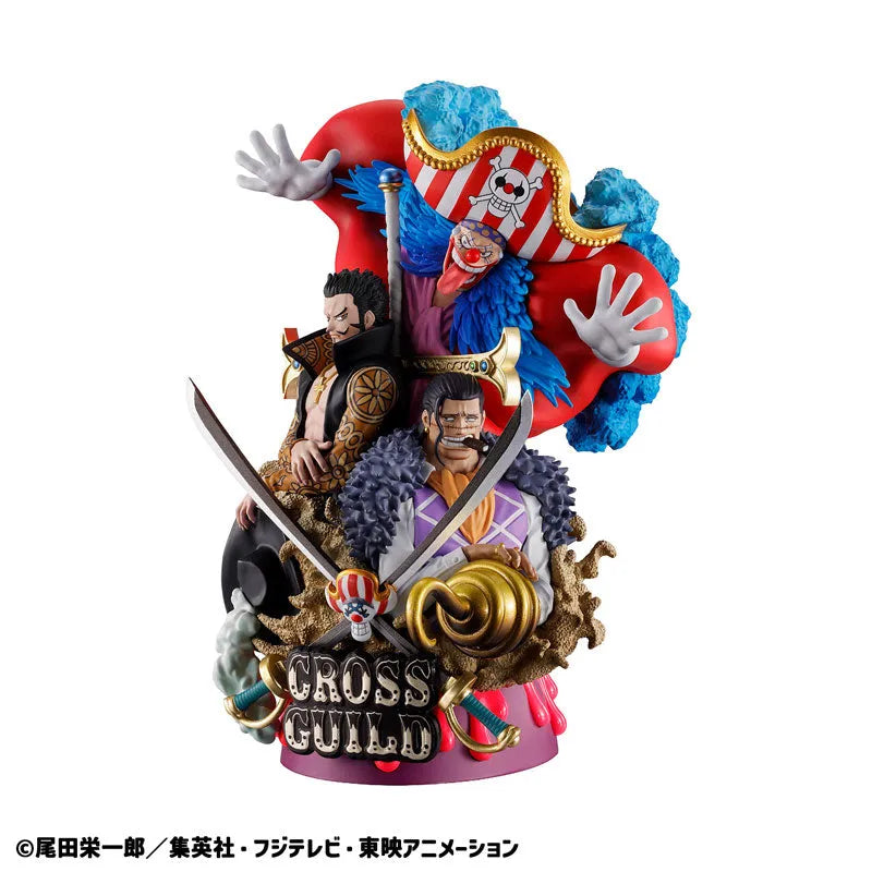 One Piece - Douke no Buggy - Dracule Mihawk - Sir Crocodile - Puchirama DX - Puchirama DX Logbox Re:Birth 03 Cross Guild - Puchirama Series (MegaHouse) [Shop Exclusive]ㅤ – MegaHouse – ActionFigure Brasil